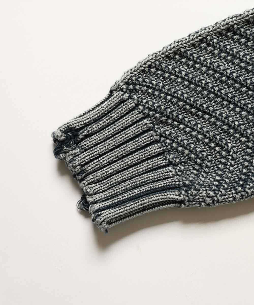 ヘビーウォッシュ ダメージニット