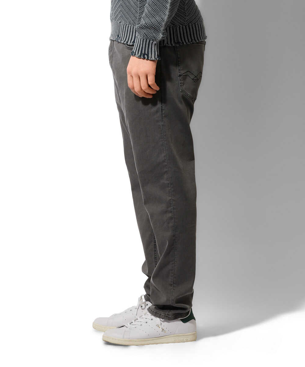 ソフトストレッチ リラックステイパード デニムパンツ