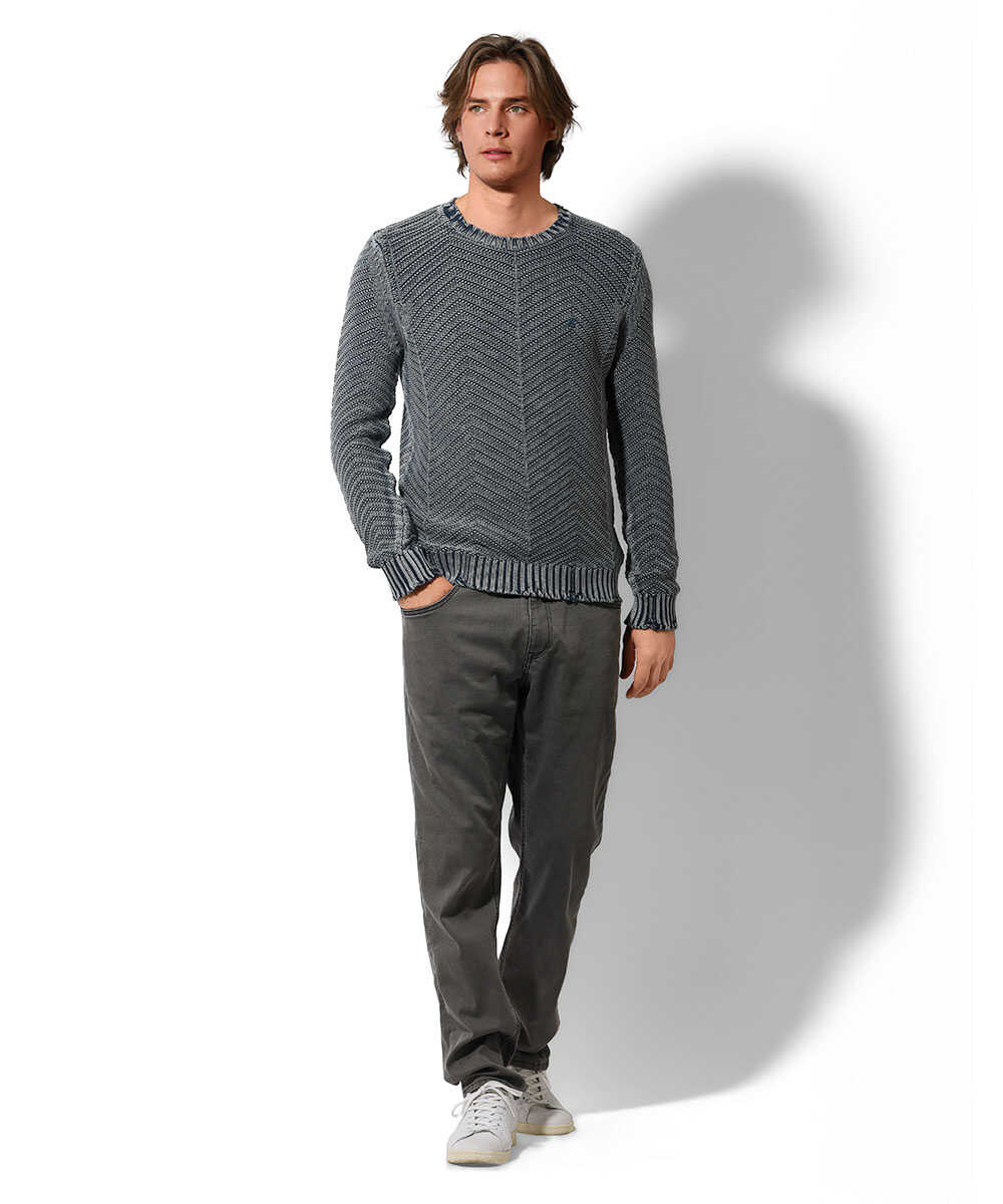 ソフトストレッチ リラックステイパード デニムパンツ