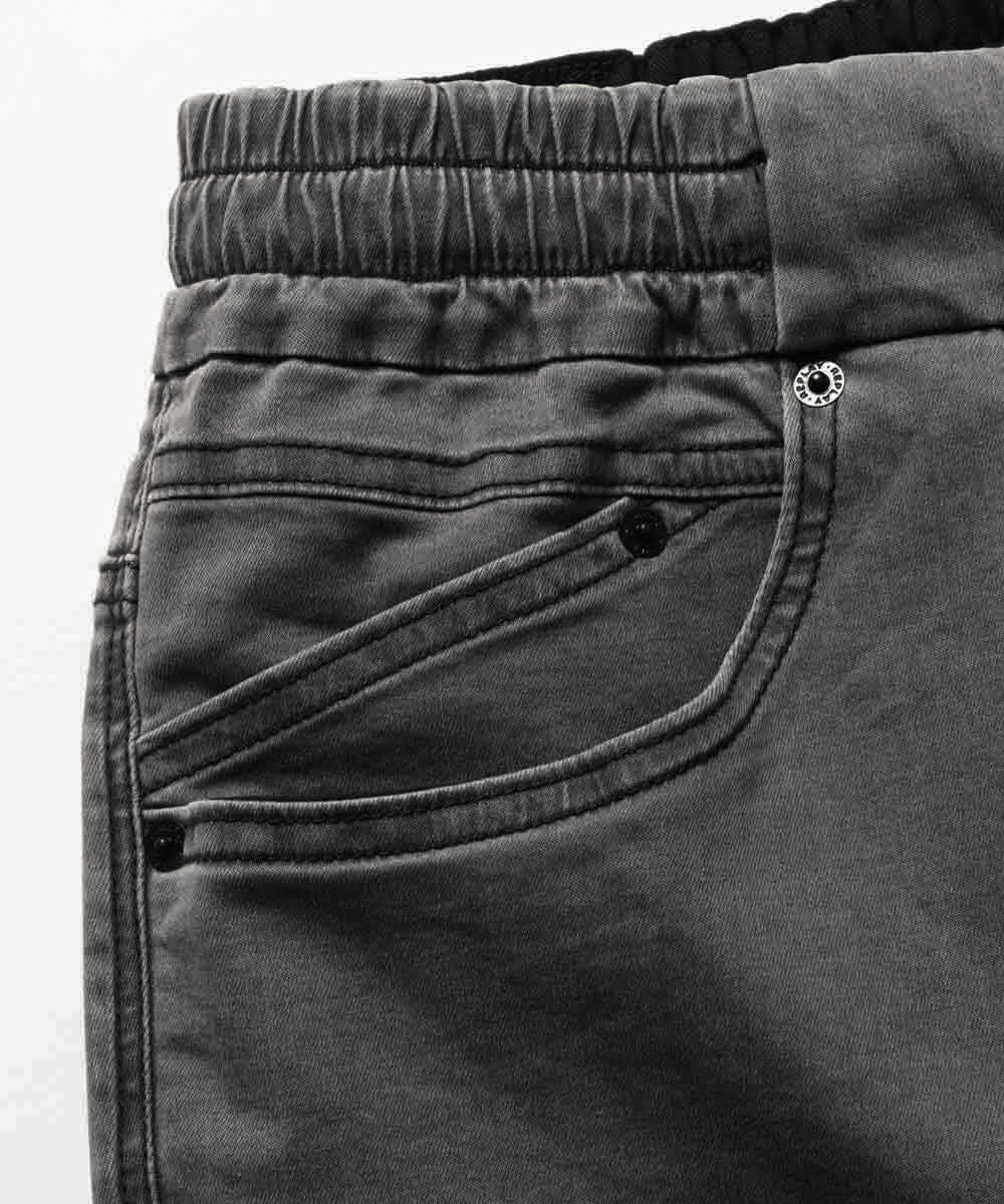 ソフトストレッチ リラックステイパード デニムパンツ