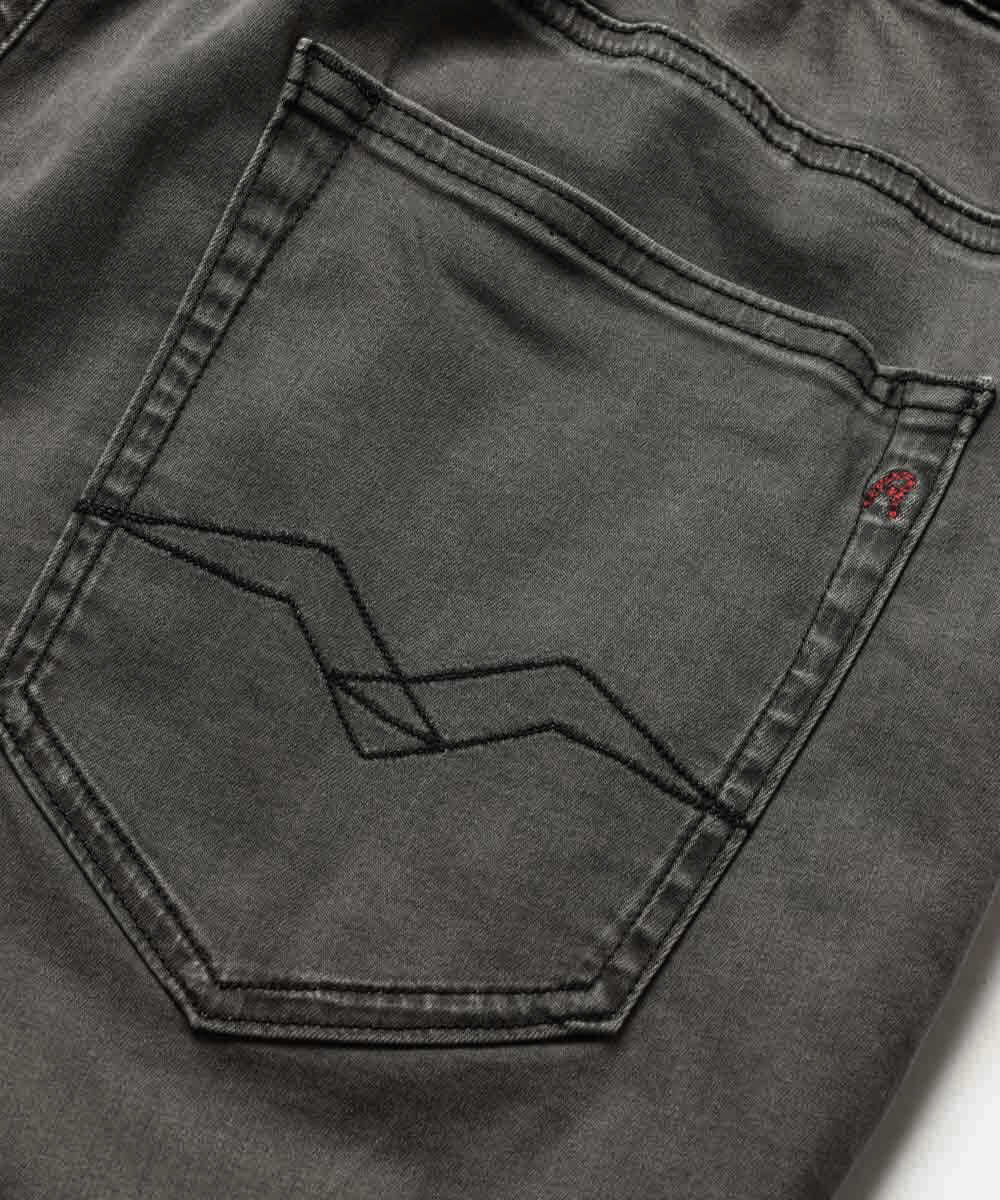 ソフトストレッチ リラックステイパード デニムパンツ