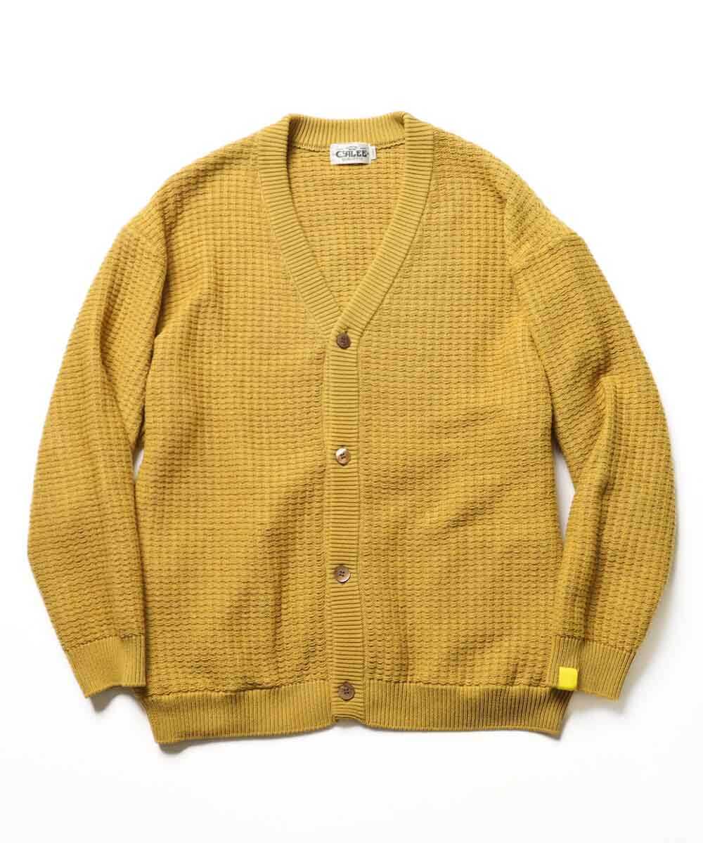 エイヤ コラボ ビッグワッフル ニットカーディガン