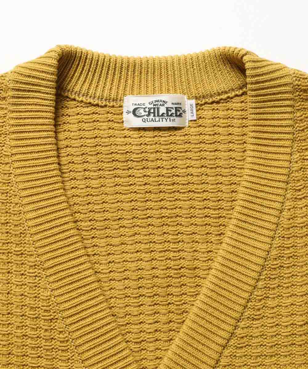 エイヤ コラボ ビッグワッフル ニットカーディガン