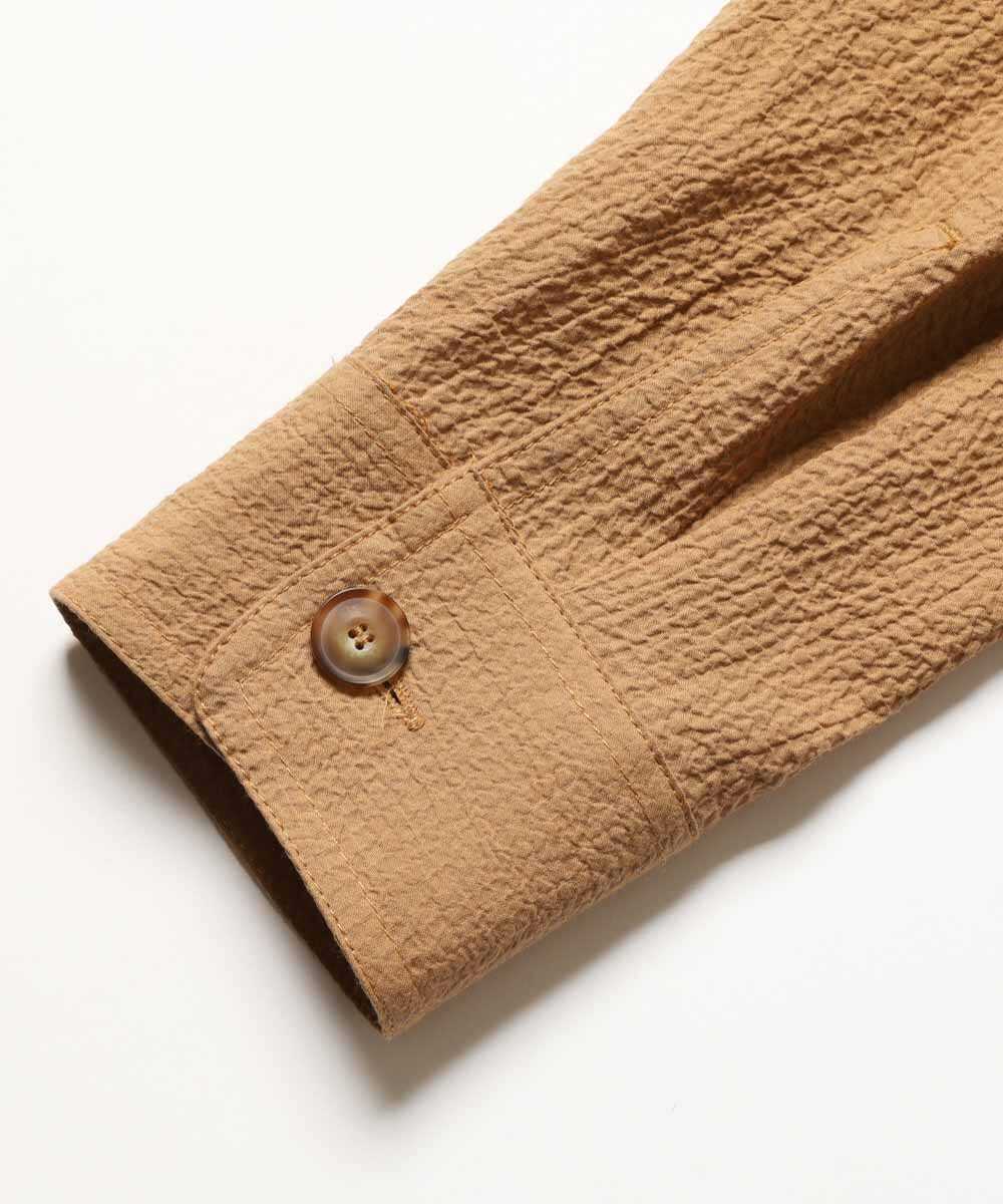 シアサッカー トラッカー型ジャケット