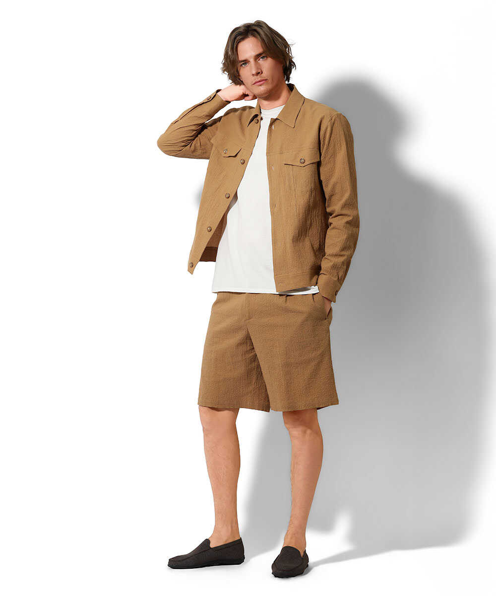 シアサッカーショーツ