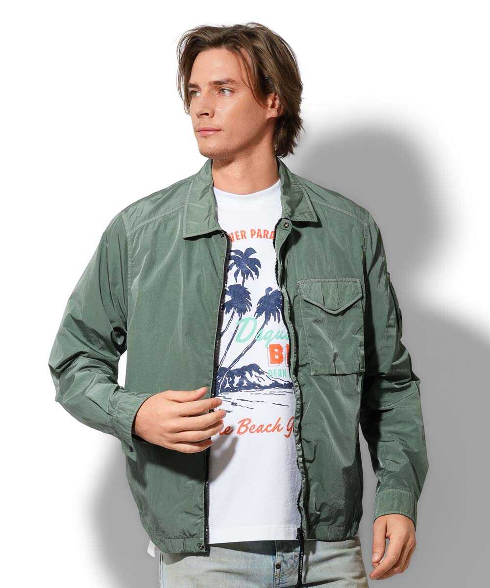 CHROME-R ナイロンオーバーシャツ