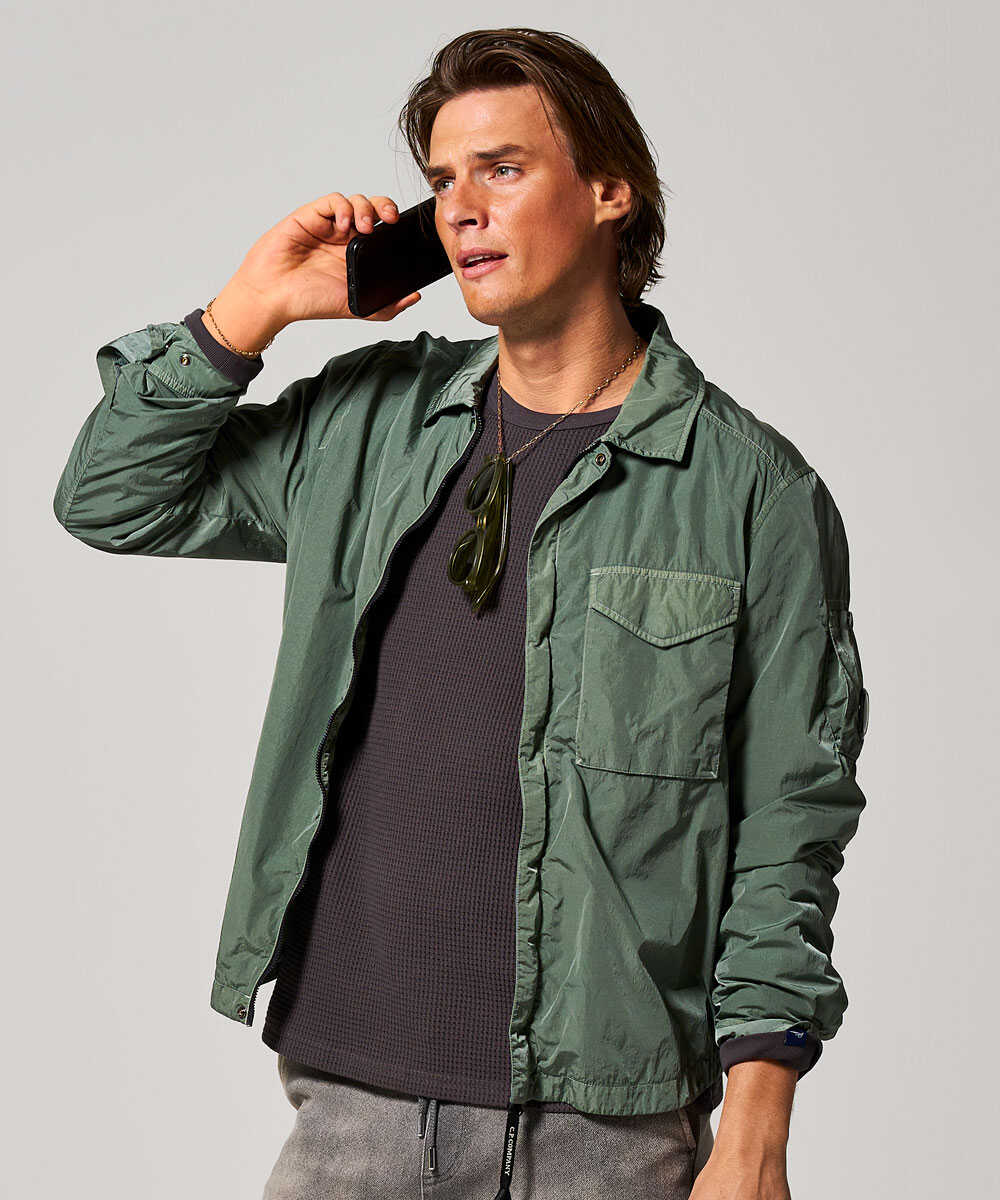 CHROME-R ナイロンオーバーシャツ