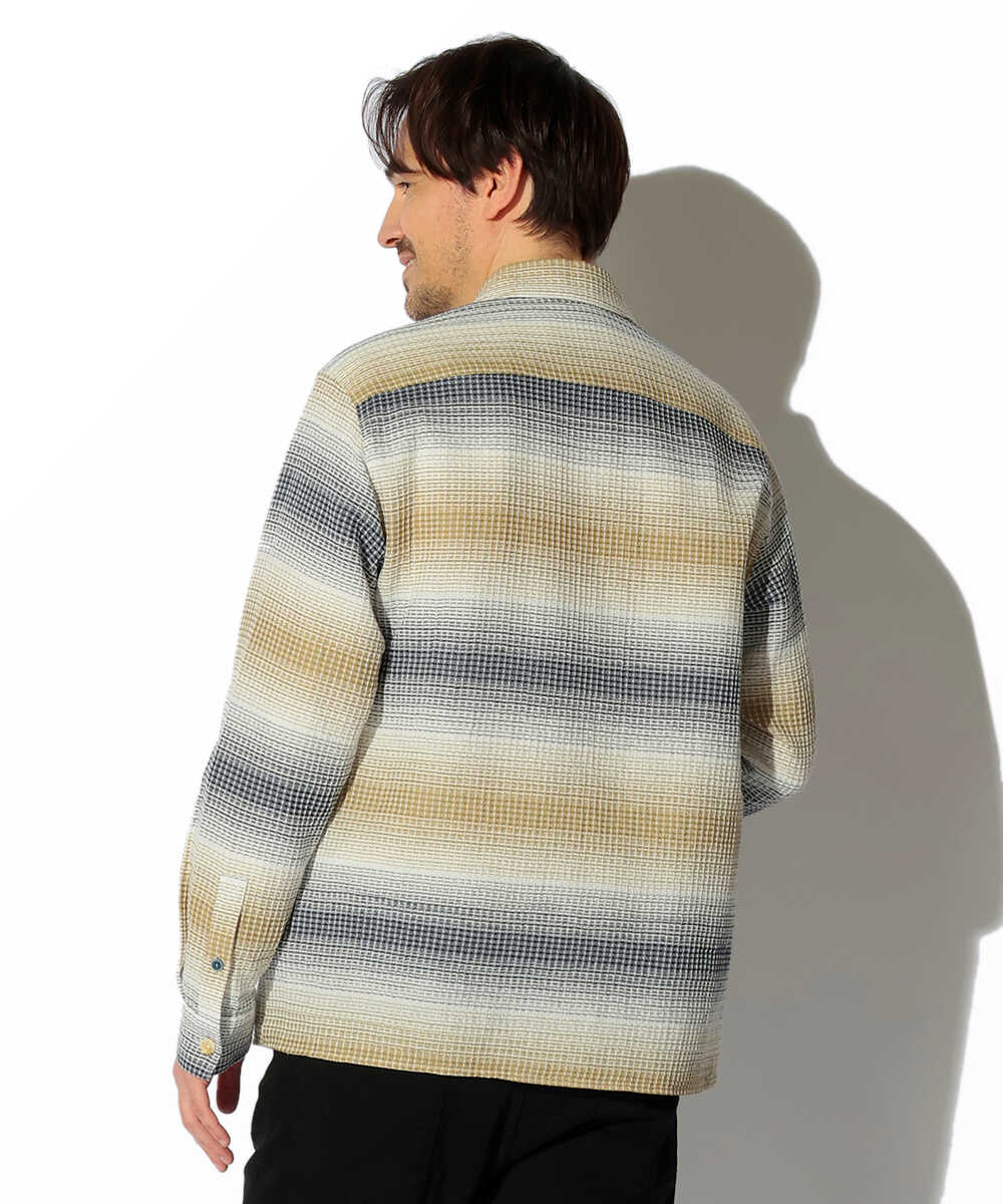 ワッフルシャツジャケット
