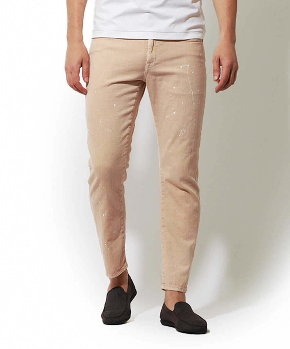 別注限定 ペイント加工 リゾートジーンズ デニムパンツ