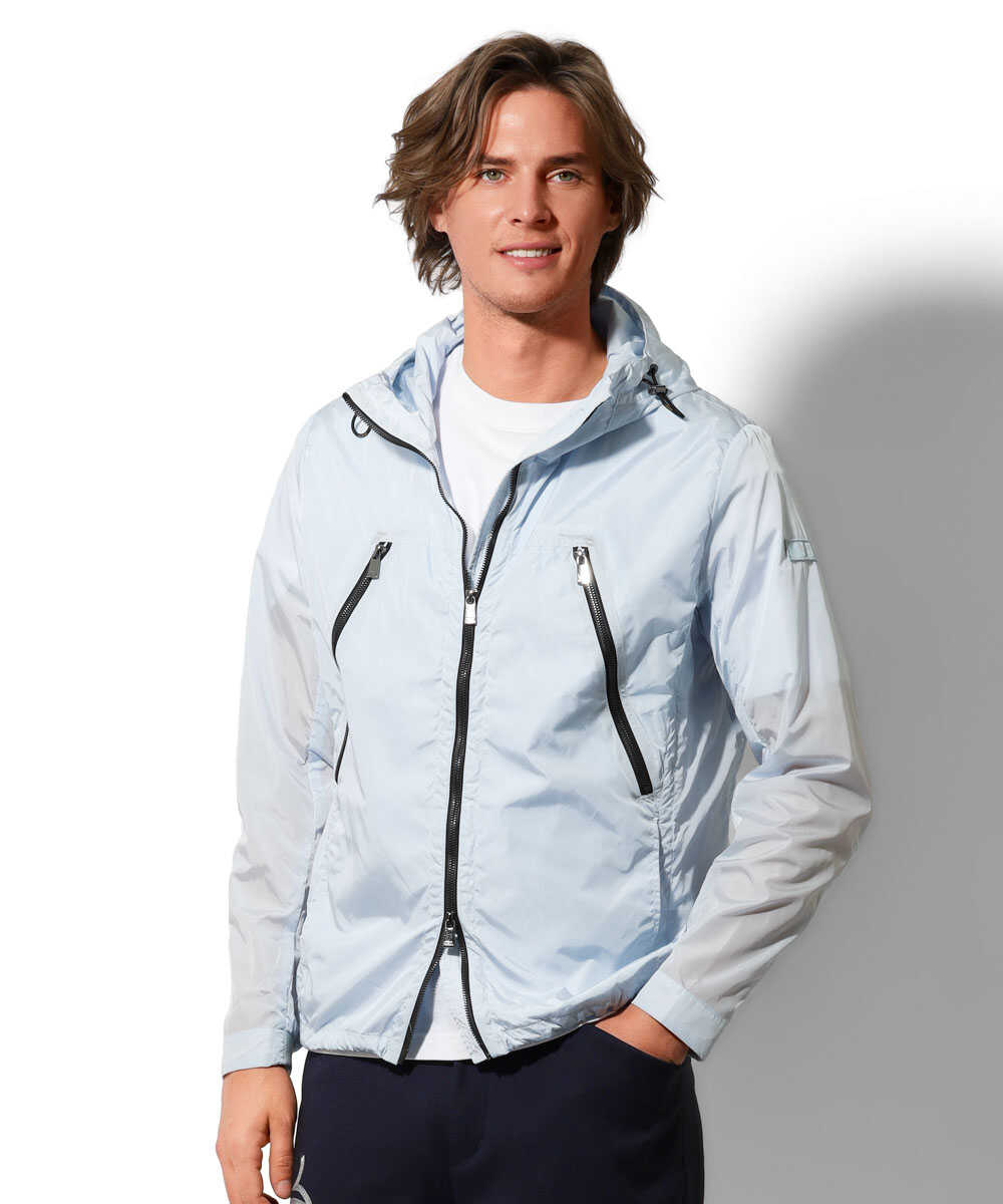 LULIO/ルーリオ フード付きジップアップブルゾン