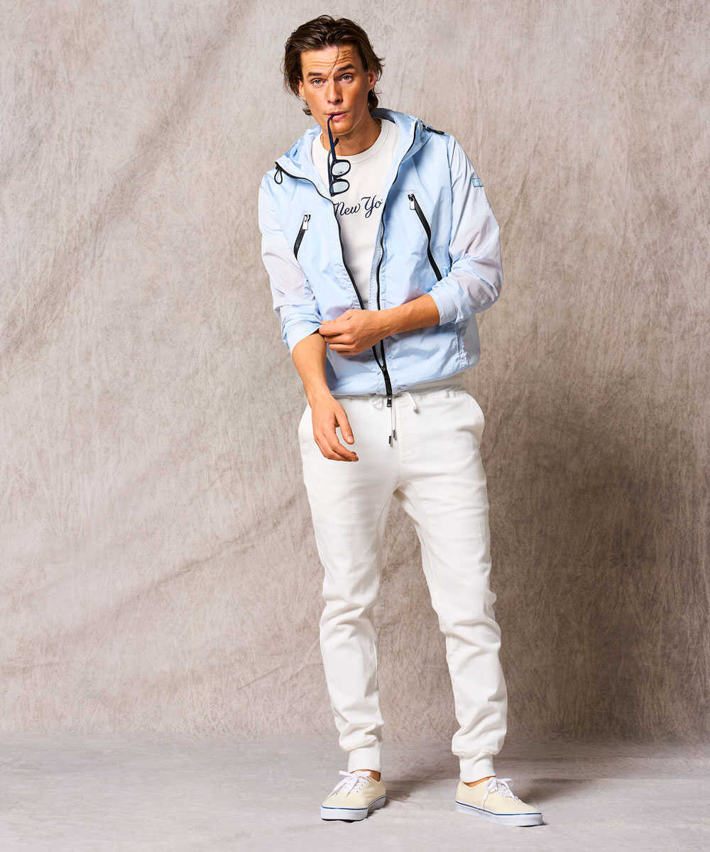 LULIO/ルーリオ フード付きジップアップブルゾン