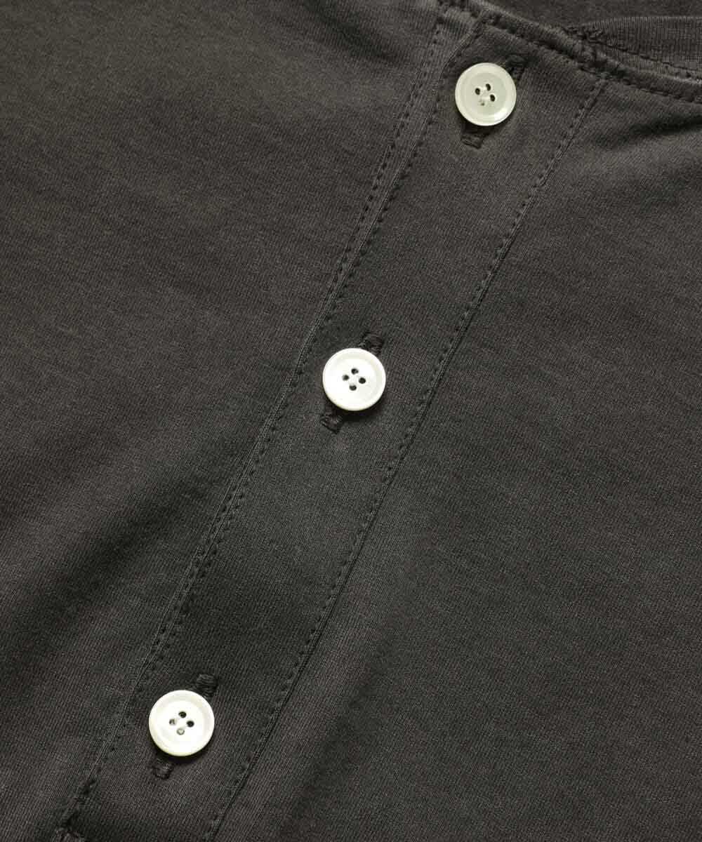 限定 超長綿 イスラエルピマ シンプル ヘンリーネックロンT