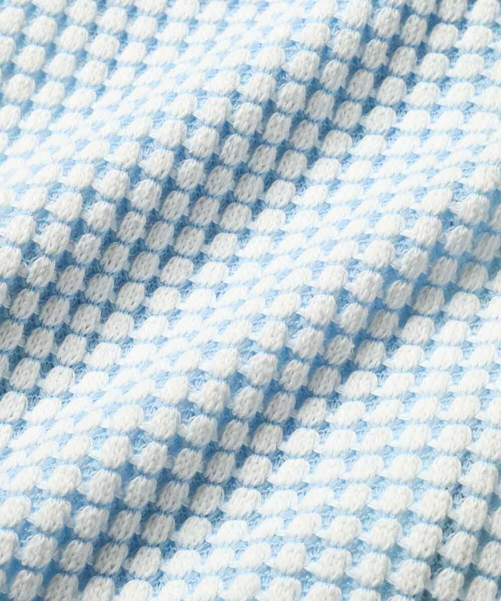 リラックス フルジップ ワッフルパーカ