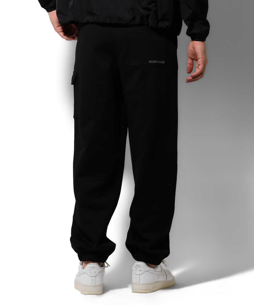限定 ストレート スウェット カーゴパンツ