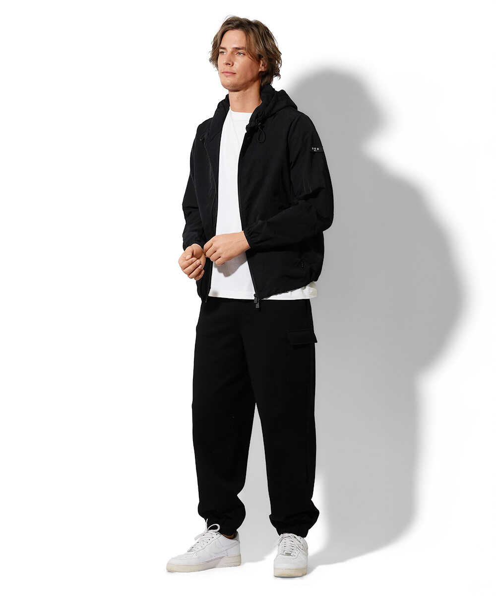 限定 ストレート スウェット カーゴパンツ