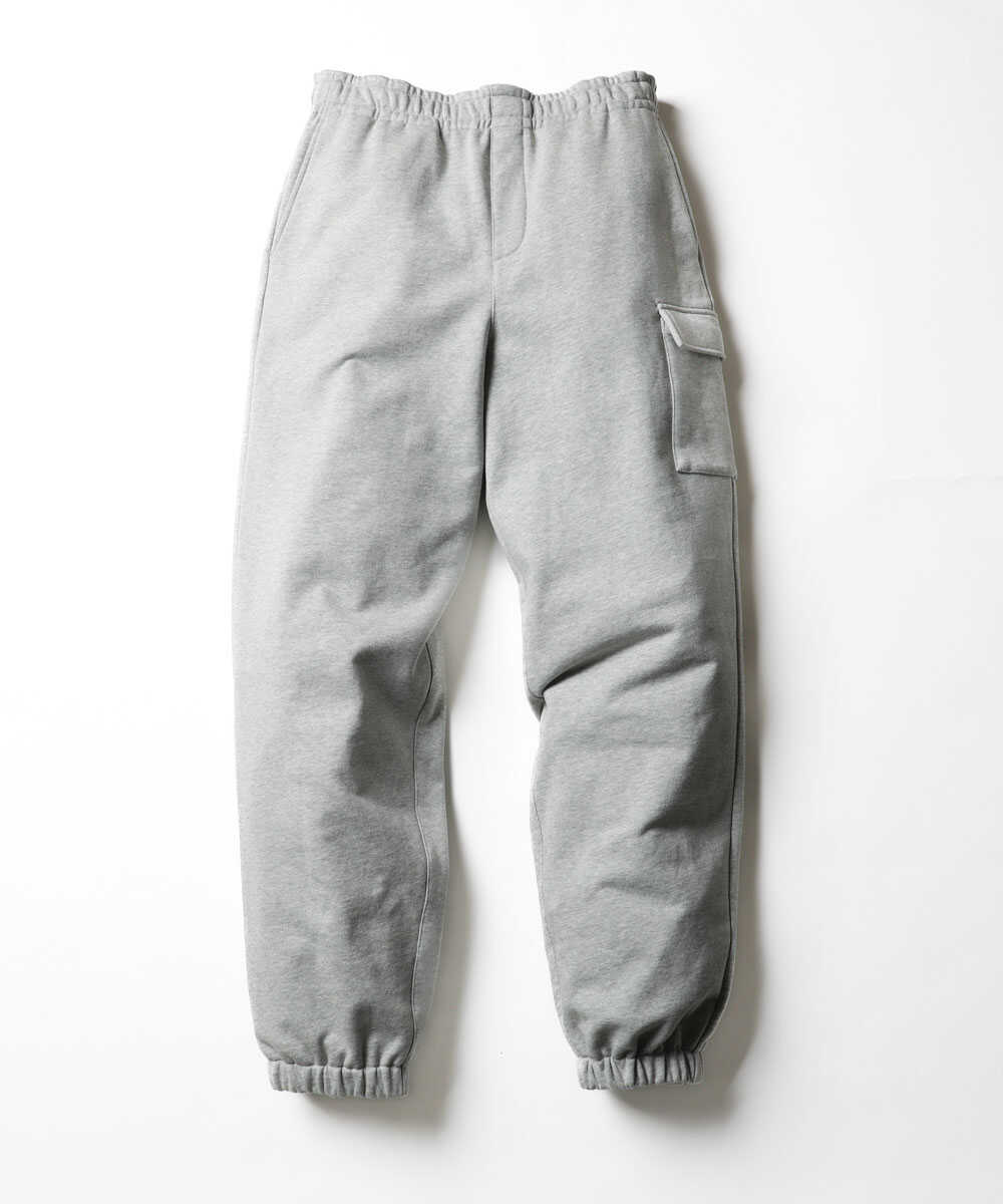 限定 ストレート スウェット カーゴパンツ
