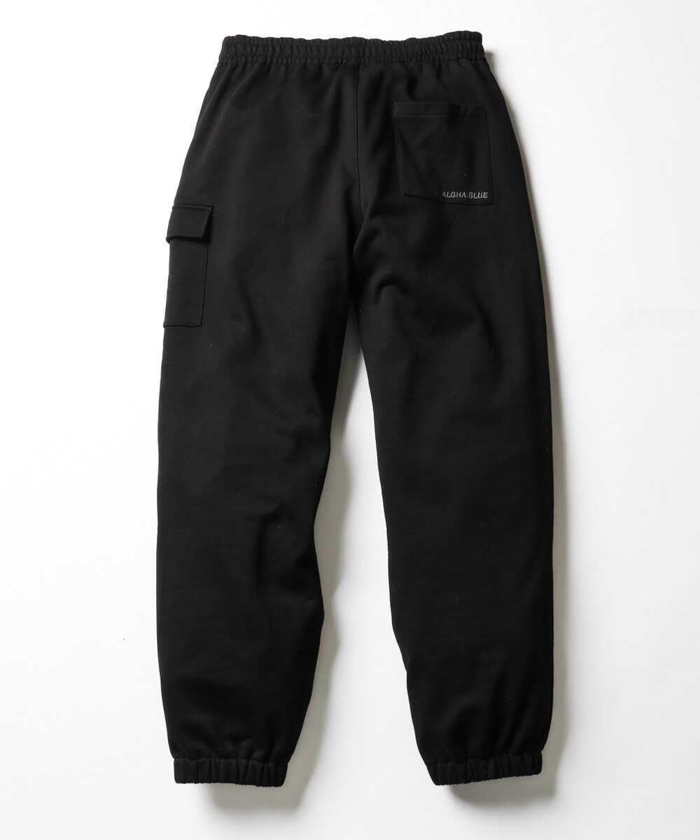限定 ストレート スウェット カーゴパンツ