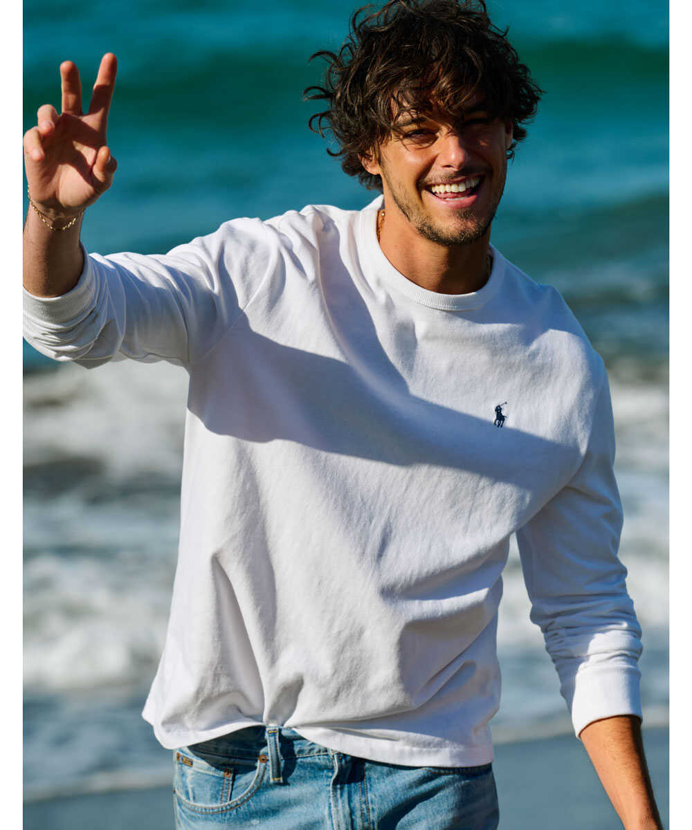 “ポロ ポニー”ロゴ刺繍 ヘビーウエイト ロンT