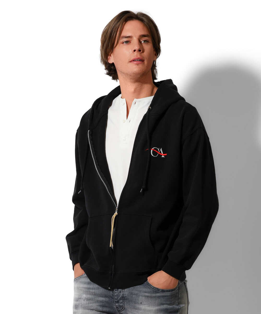 Pasadena/パサデナ 胸ロゴジップパーカ