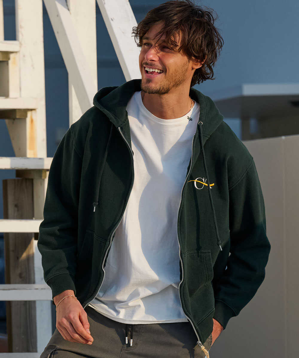 Pasadena/パサデナ 胸ロゴジップパーカ