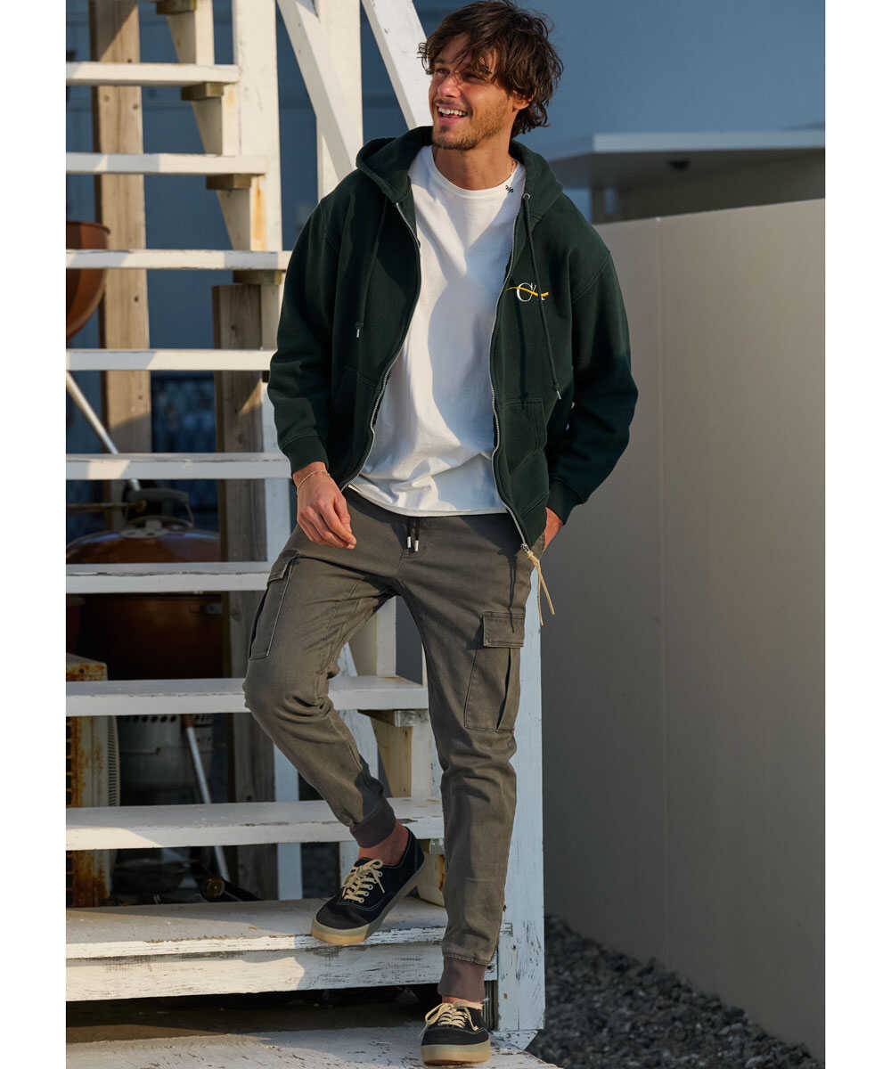 Pasadena/パサデナ 胸ロゴジップパーカ