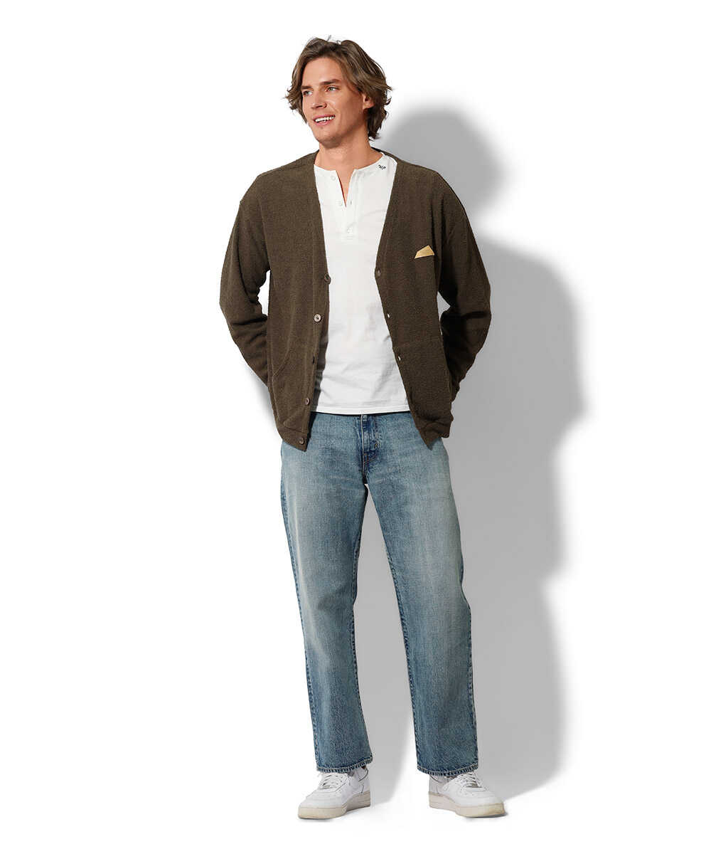 ビーチタオル パイルカーディガン