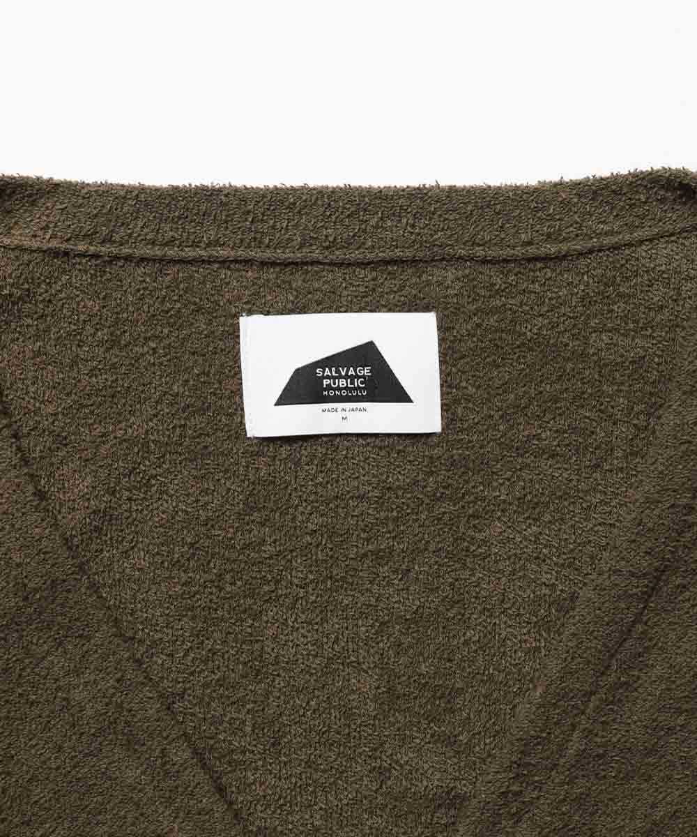 ビーチタオル パイルカーディガン