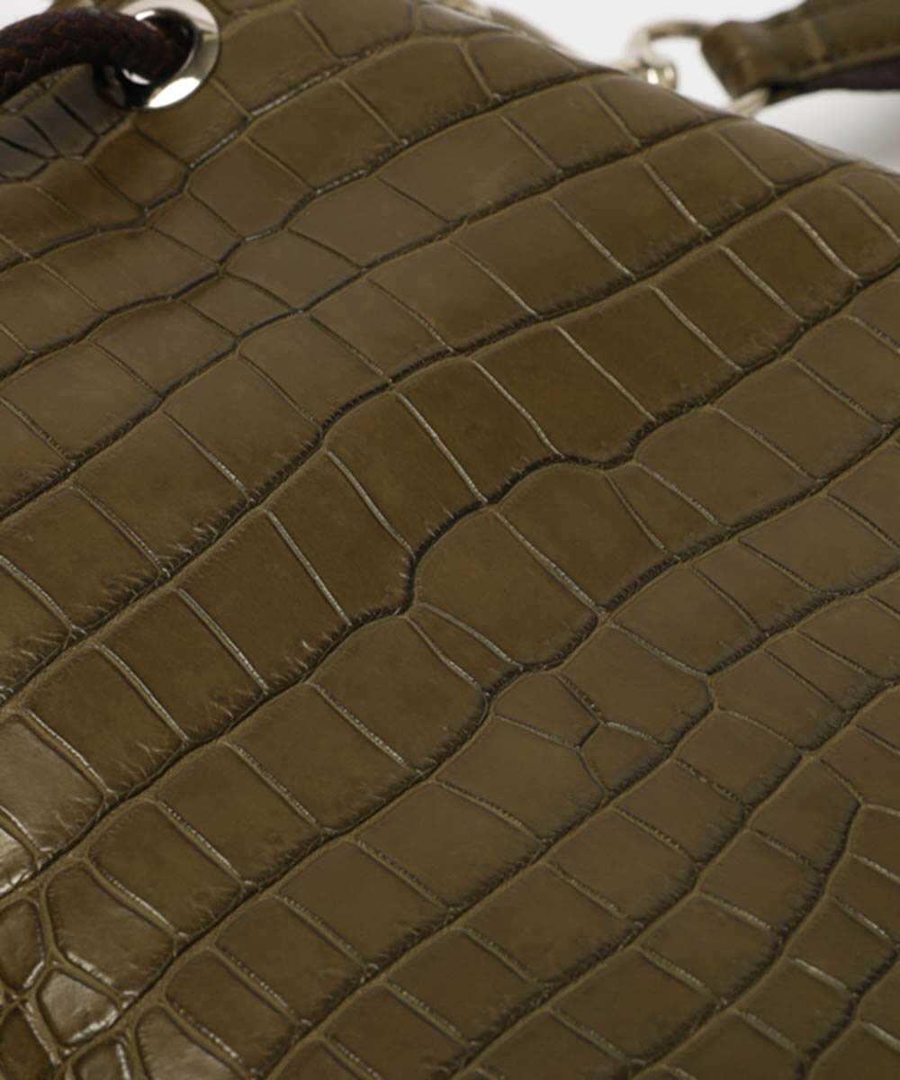 クロコ ドライビング巾着