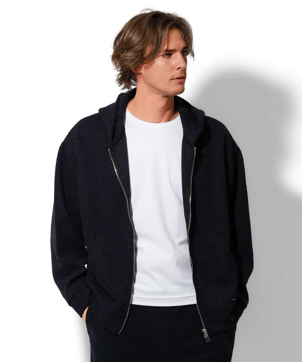 別注 ニットツイードパーカ