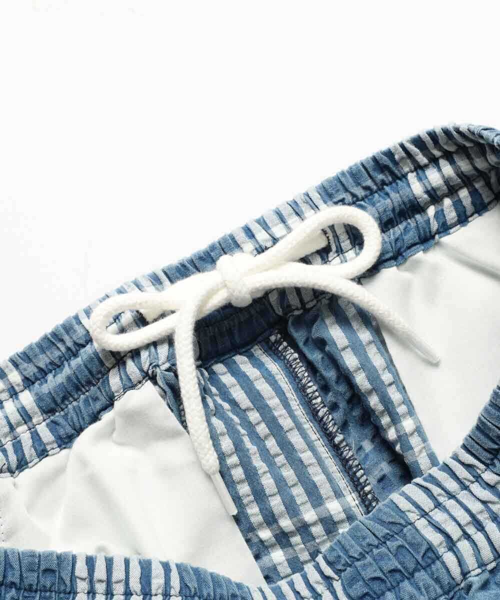 別注限定 インディゴ シアサッカー ショーツ