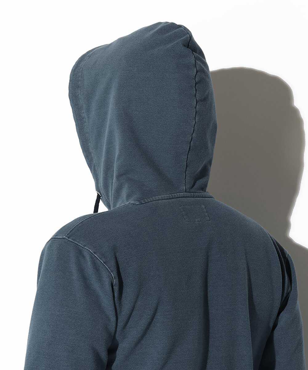 インディゴポンチ ジップアップパーカ