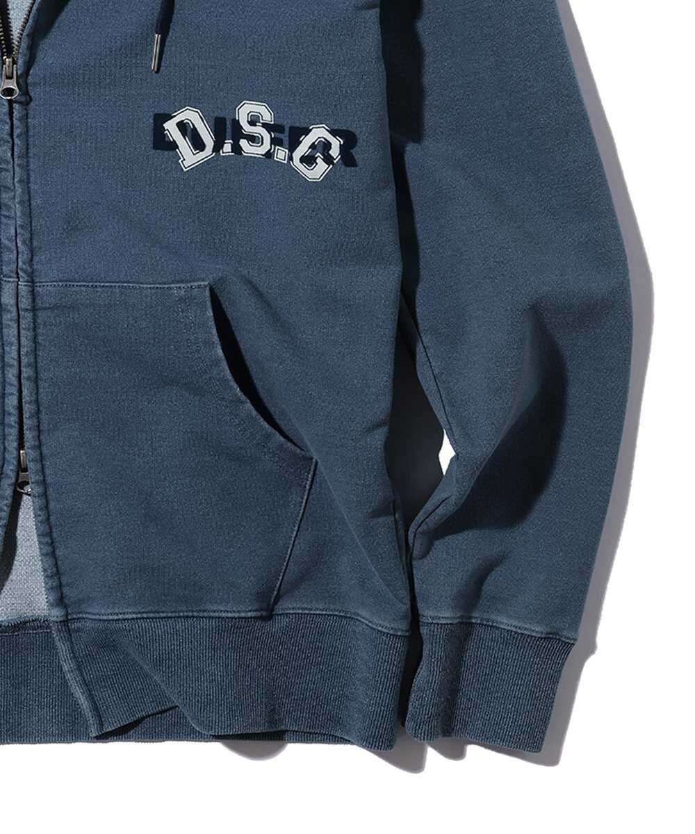 インディゴポンチ ジップアップパーカ