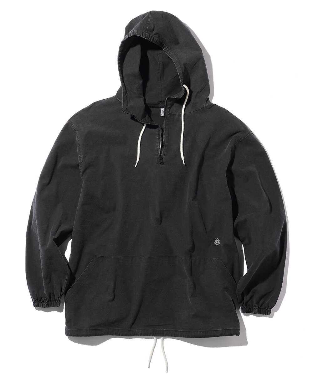 硫化染めオックスフォード プルオーバーパーカ