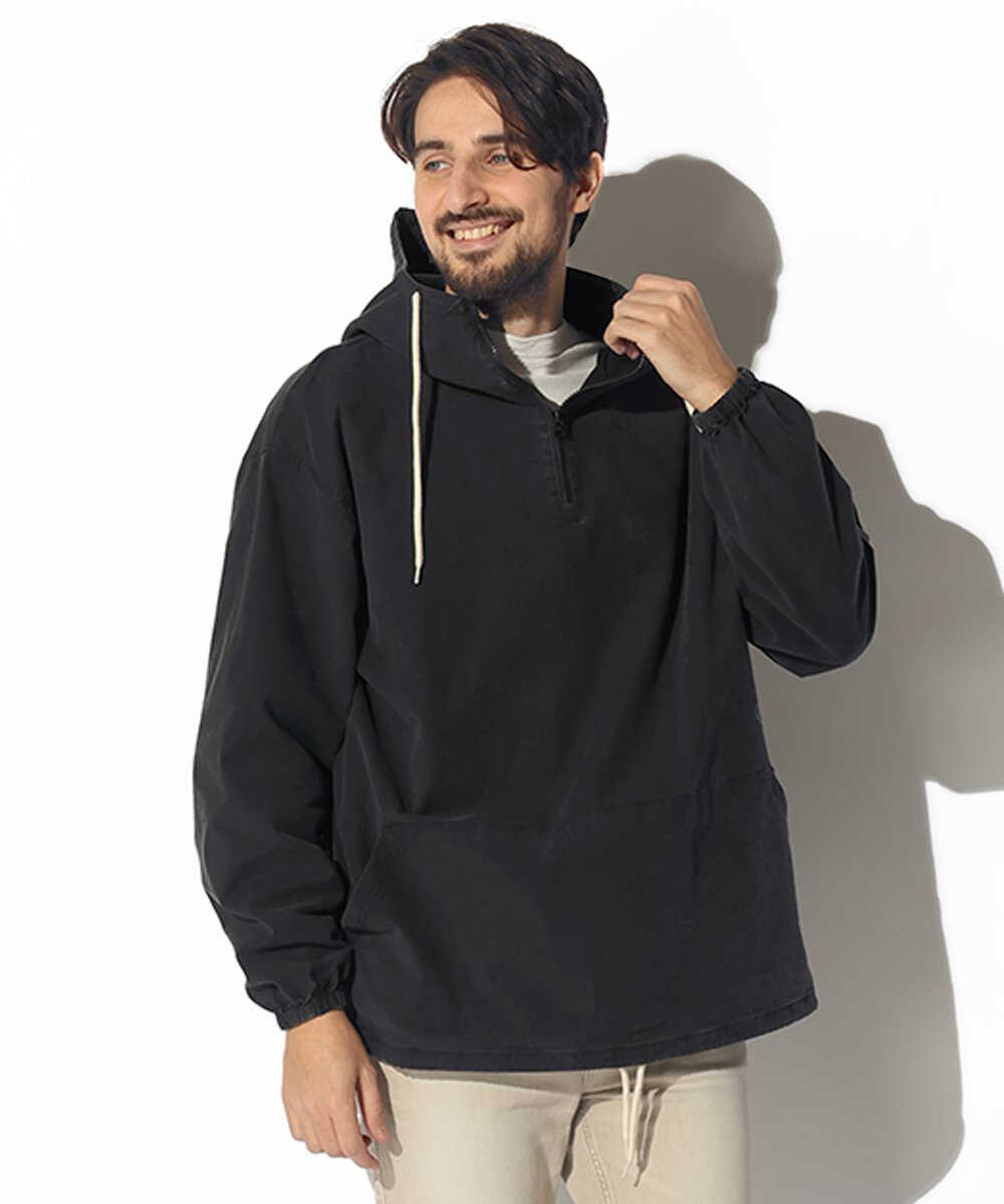 硫化染めオックスフォード プルオーバーパーカ