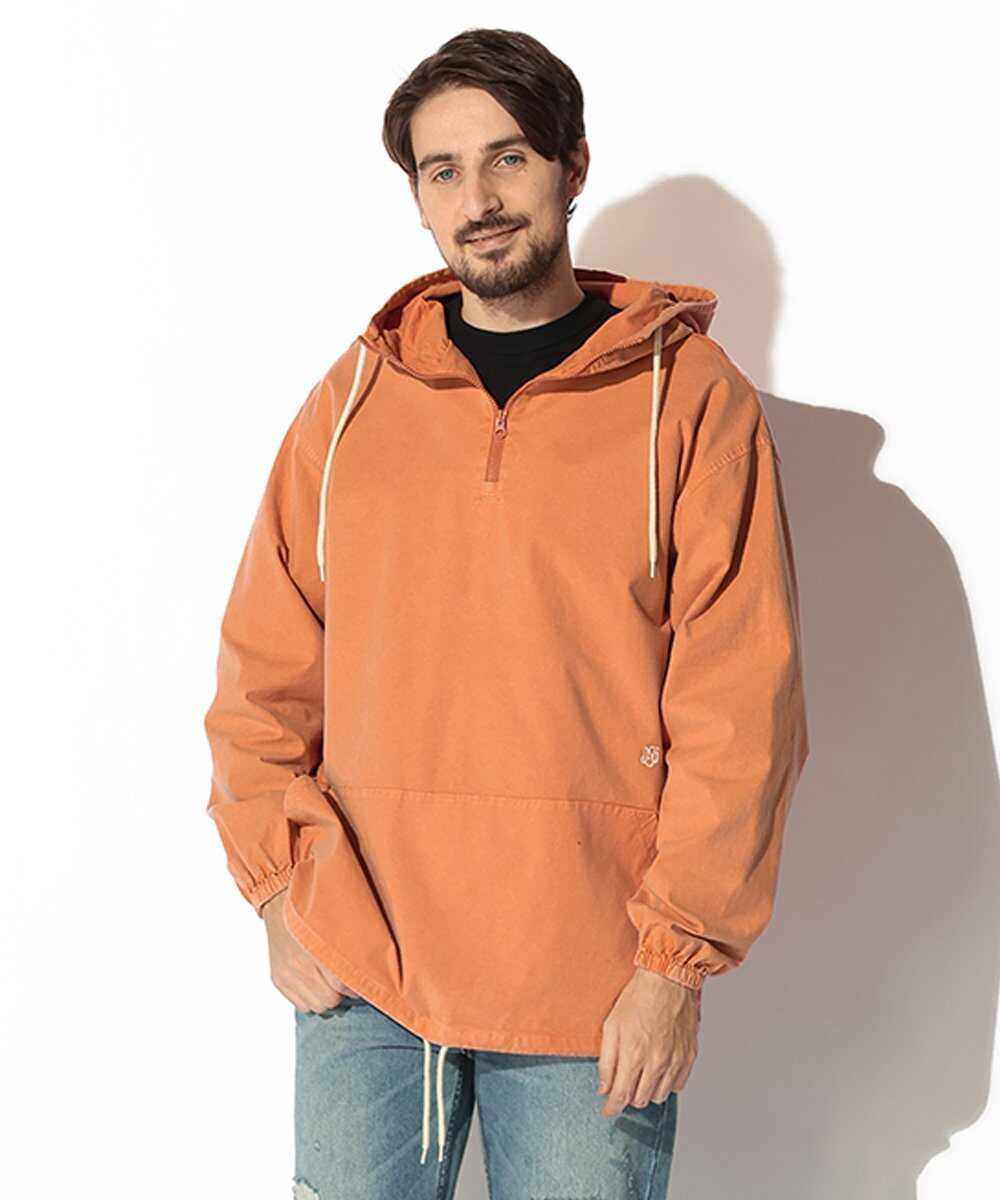 硫化染めオックスフォード プルオーバーパーカ