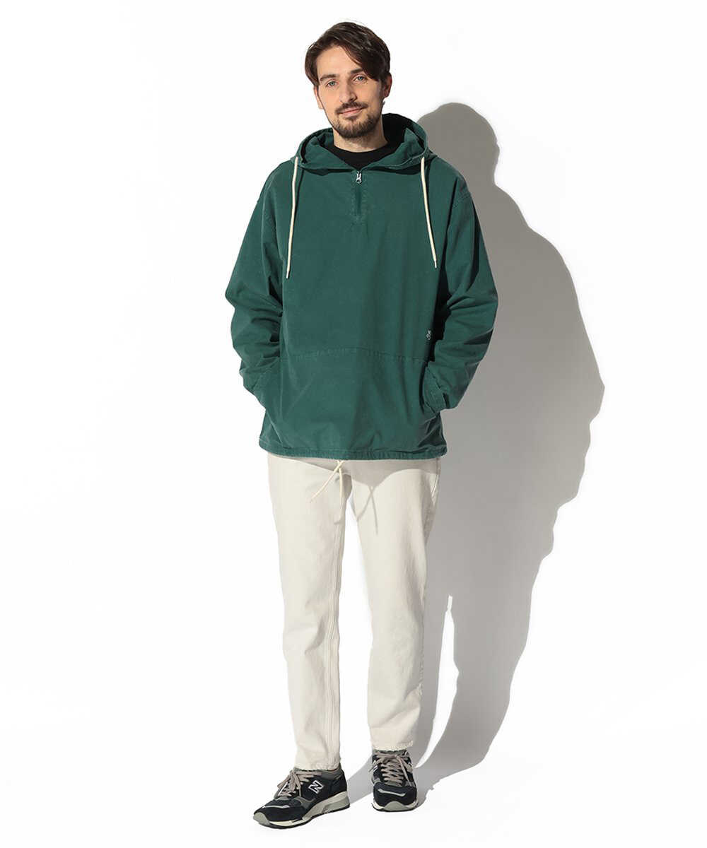 硫化染めオックスフォード プルオーバーパーカ