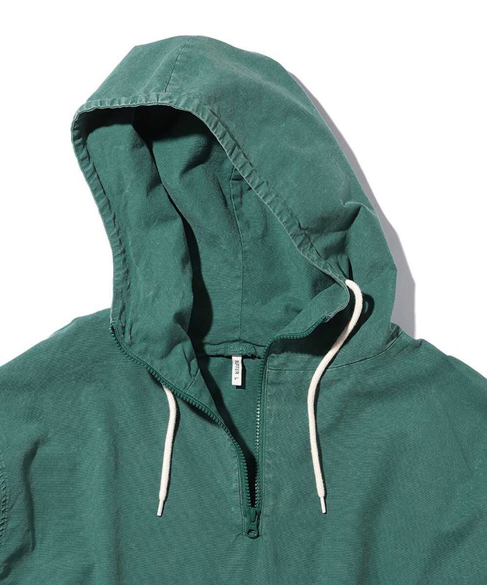 硫化染めオックスフォード プルオーバーパーカ