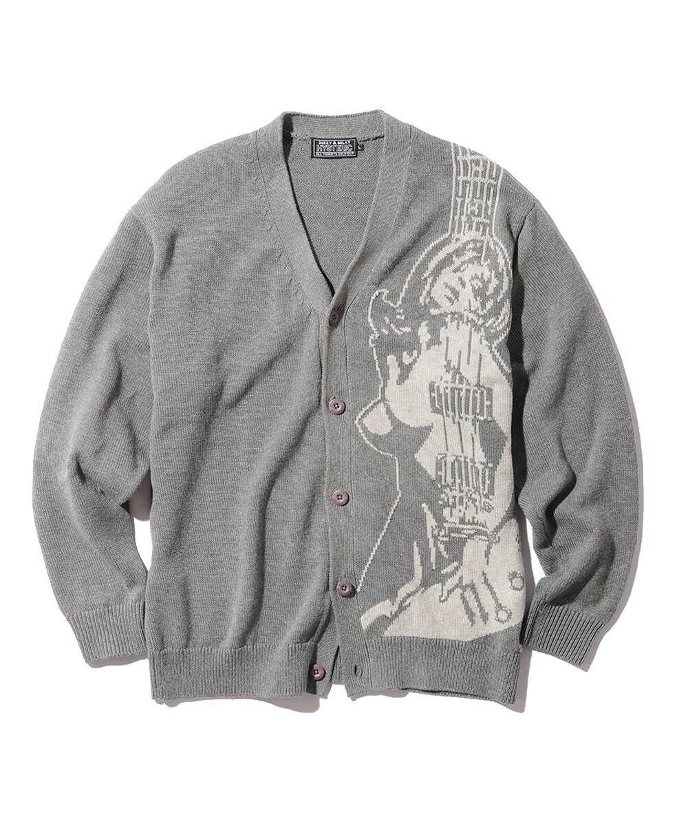 GUITAR GIRL 編込カーディガン