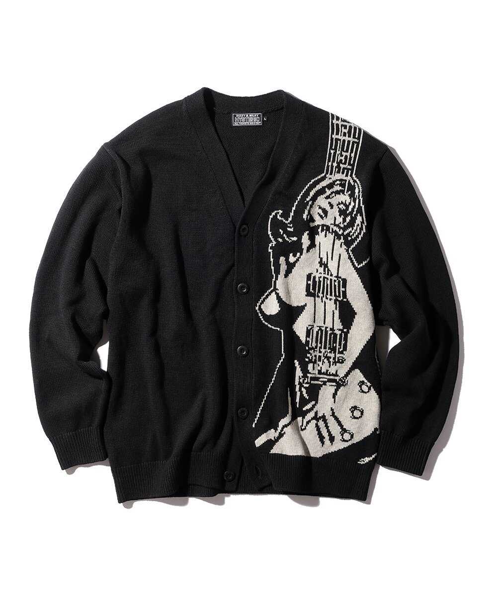 GUITAR GIRL 編込カーディガン
