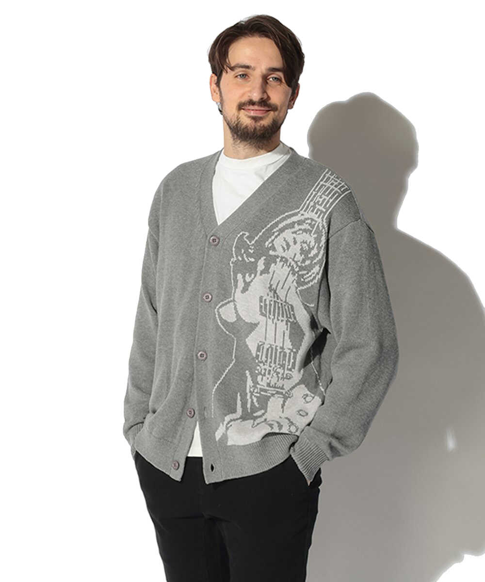 GUITAR GIRL 編込カーディガン