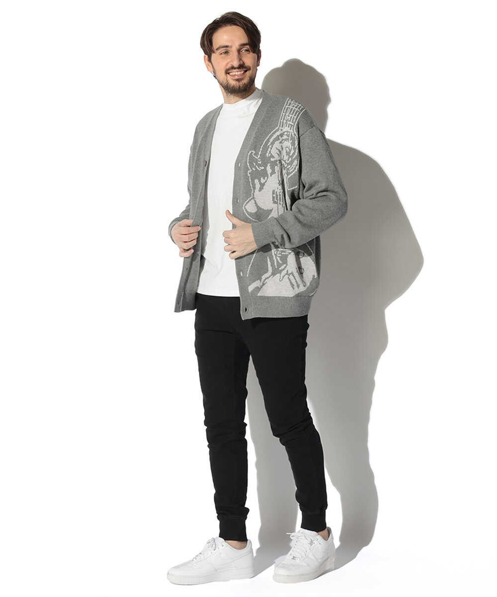 GUITAR GIRL 編込カーディガン