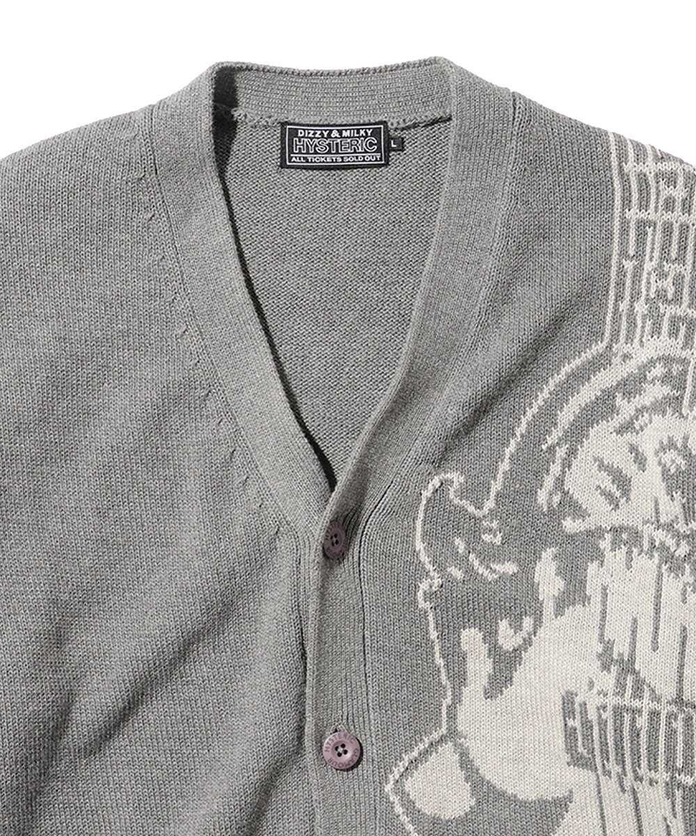 GUITAR GIRL 編込カーディガン