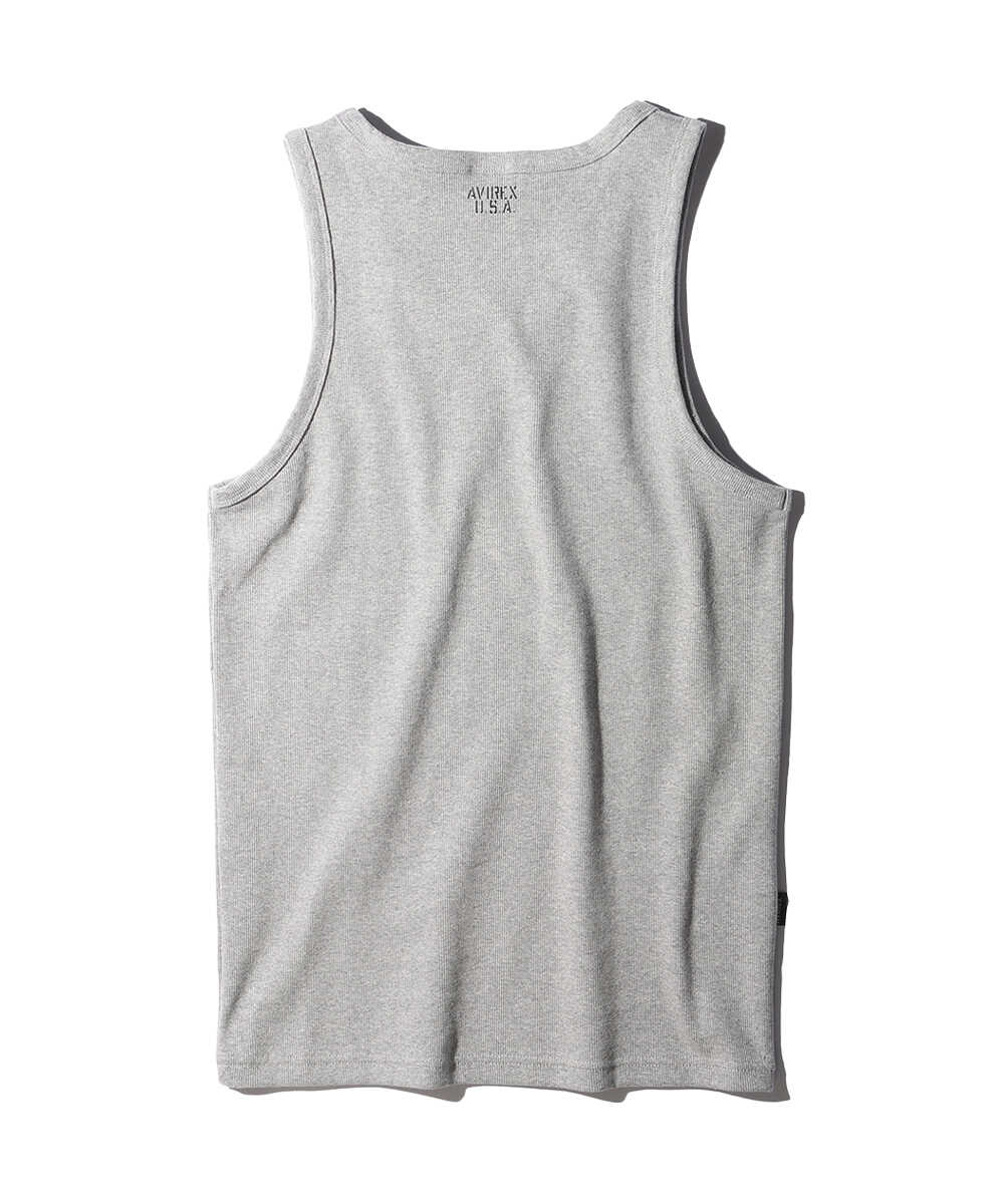 リブ タンクトップ