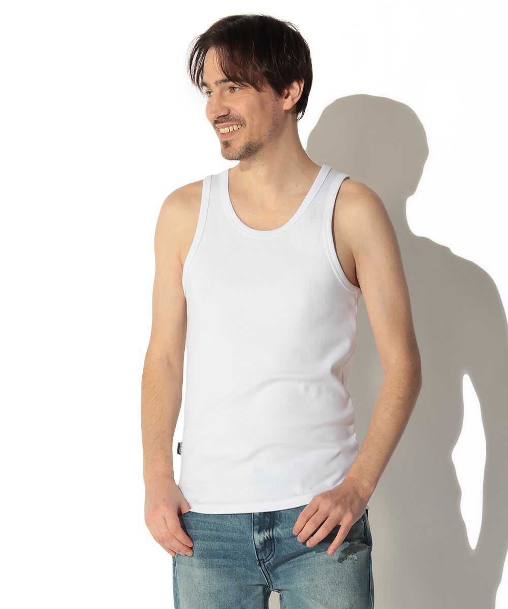 リブ タンクトップ