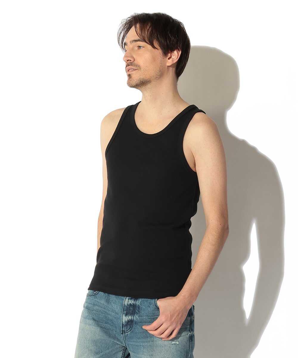 リブ タンクトップ