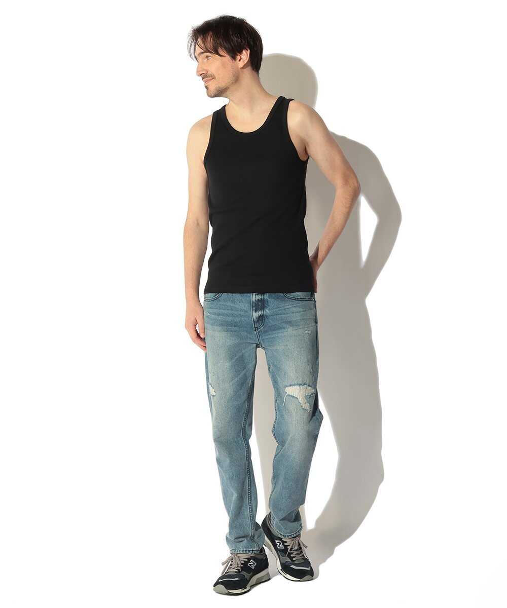 リブ タンクトップ