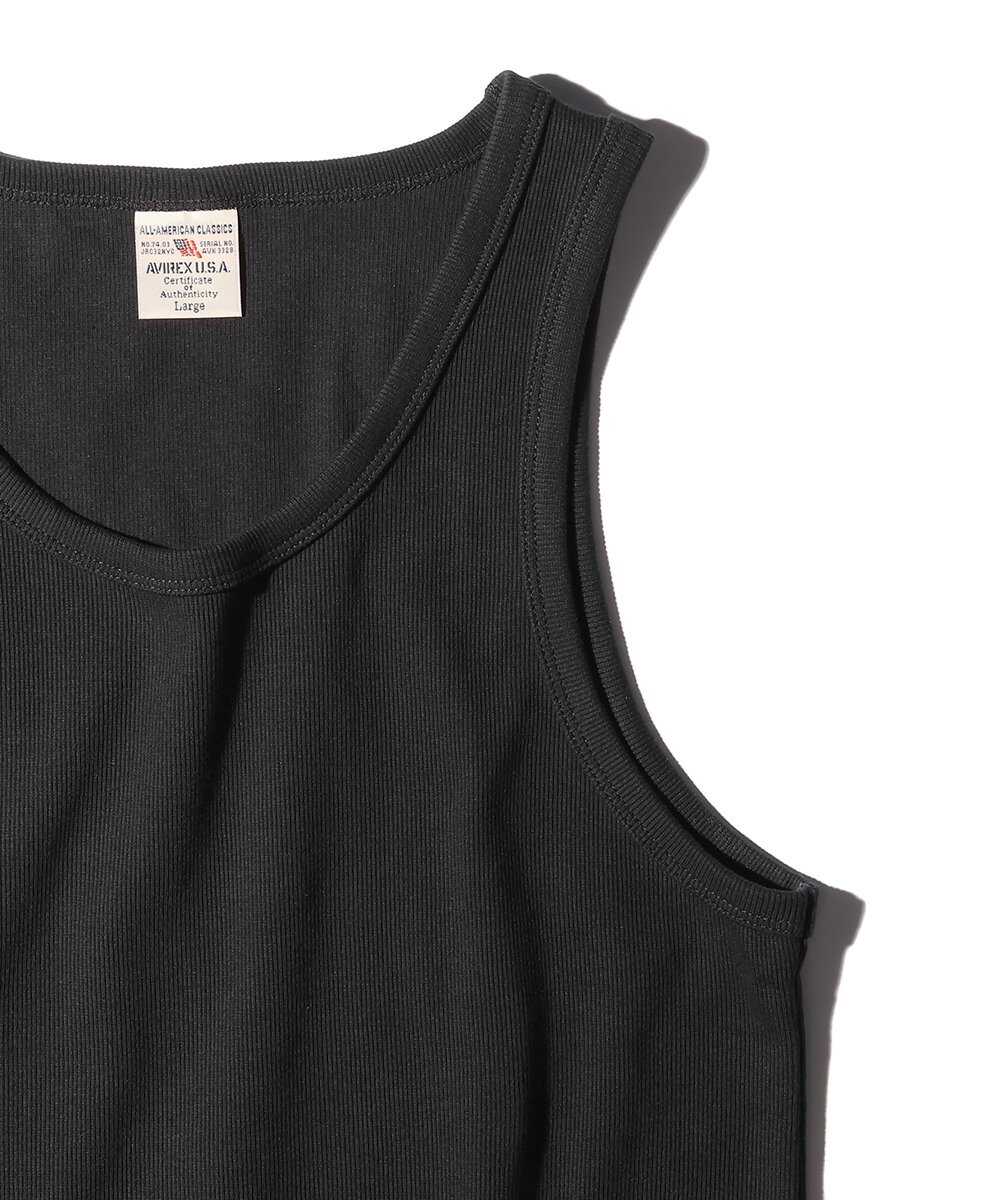 リブ タンクトップ