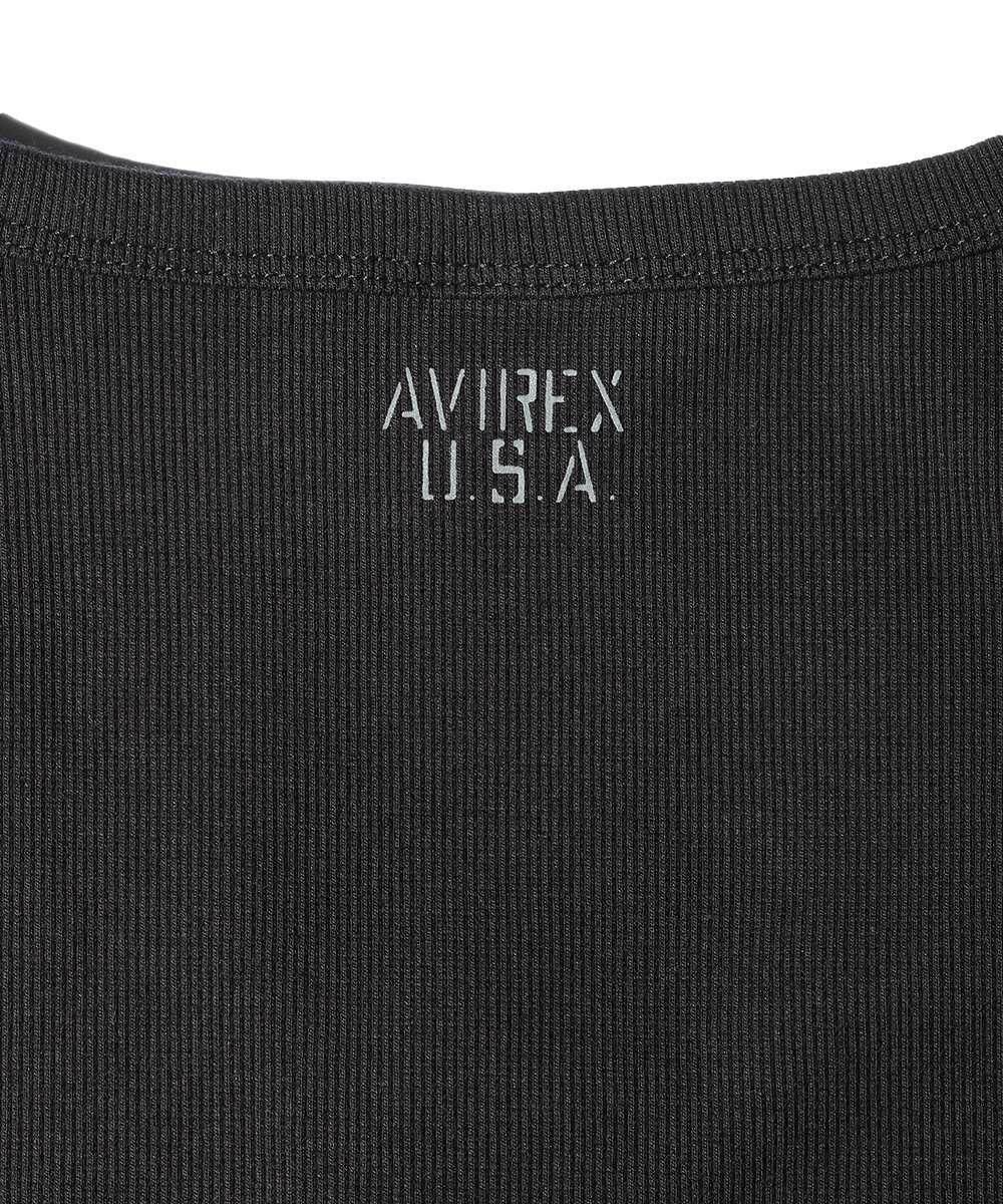 リブ タンクトップ