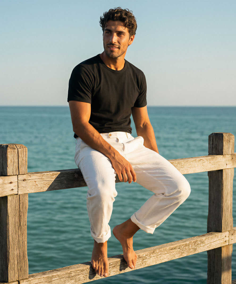 リブ ショートスリーブTシャツ