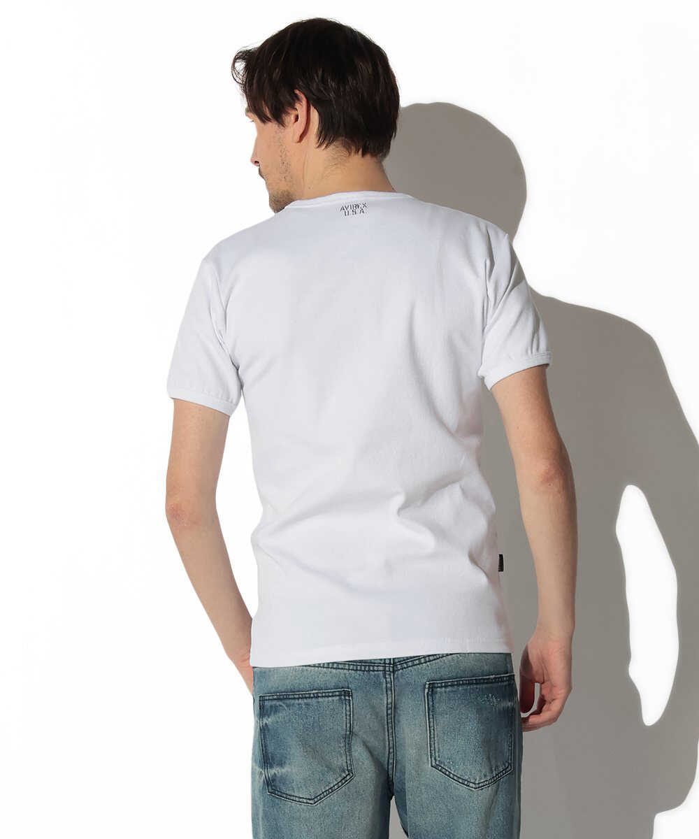 リブ ショートスリーブTシャツ